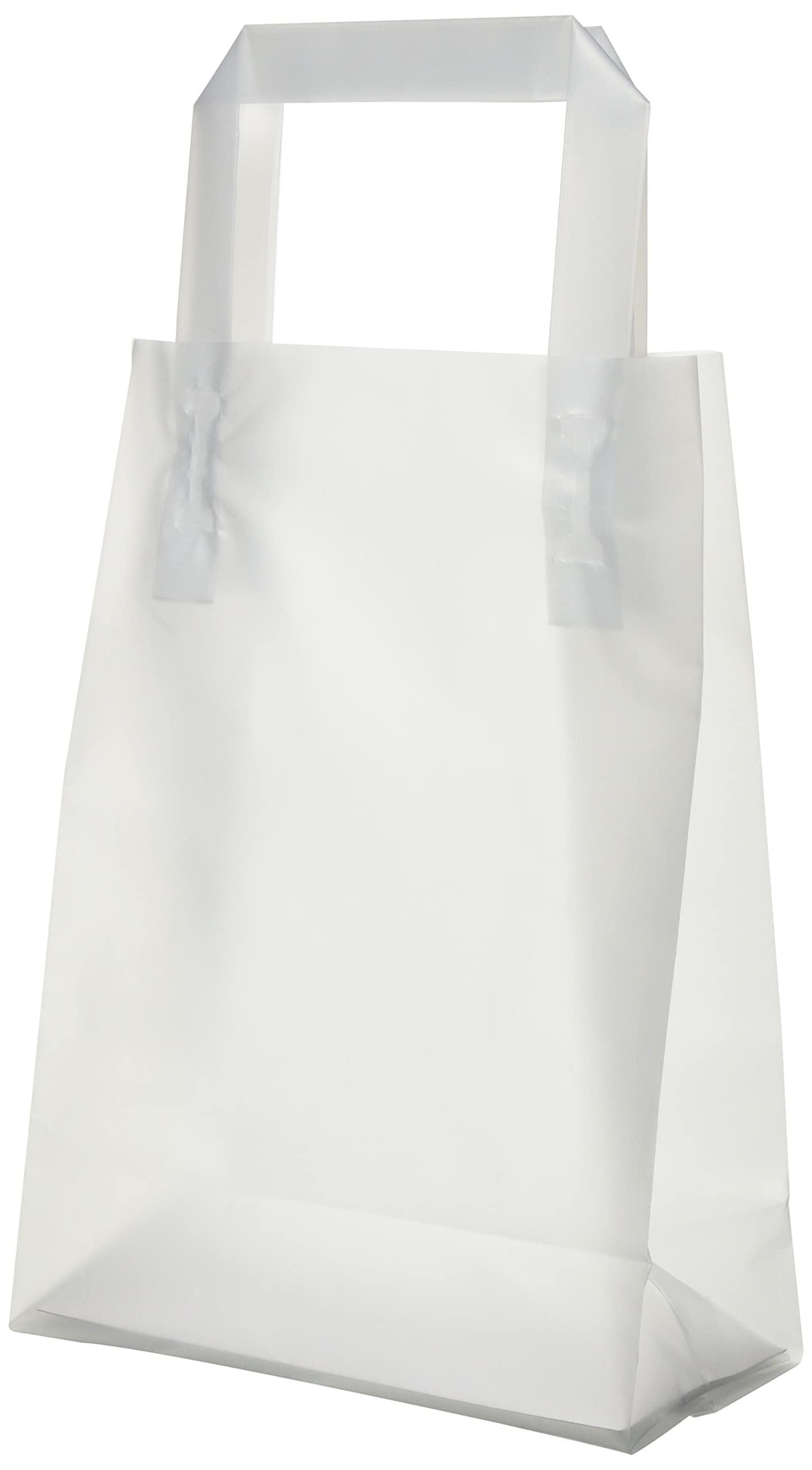 Amazon.co.jp: ヘッズ 無地 透明 手提げ 袋 S フロスト 30枚 ハンドル